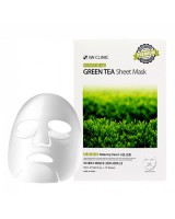 3W CLINIC ESSENTIAL UP SHEET MASK-GREEN TEA  10'S  精華面膜-綠茶 10'S